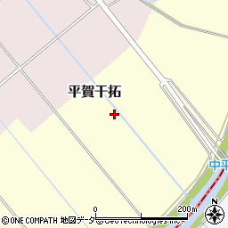 千葉県印西市平賀干拓周辺の地図