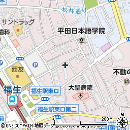 東京都福生市福生883-7周辺の地図