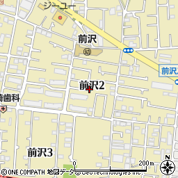 東京都東久留米市前沢周辺の地図