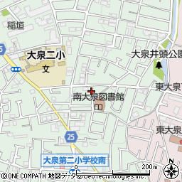 東京都練馬区南大泉1丁目51周辺の地図