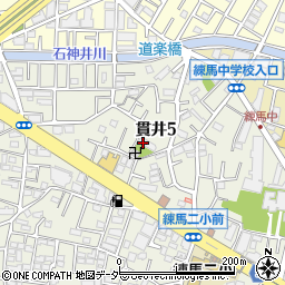 東京都練馬区貫井5丁目周辺の地図