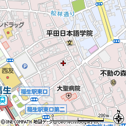 東京都福生市福生881周辺の地図