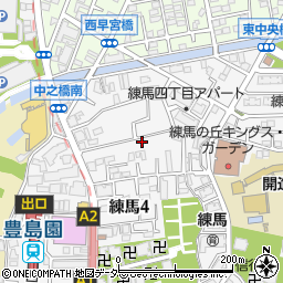 東京都練馬区練馬4丁目周辺の地図