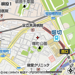 東京都足立区千住曙町31周辺の地図