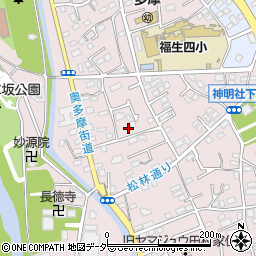東京都福生市福生1243-41周辺の地図