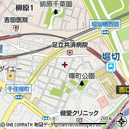東京都足立区千住曙町30周辺の地図