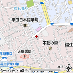 東京都福生市福生2120-4周辺の地図