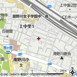 東京都北区上中里1丁目18周辺の地図