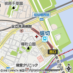 東京都足立区千住曙町33周辺の地図