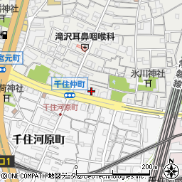 東京都足立区千住仲町27周辺の地図