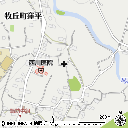 山梨県山梨市牧丘町窪平740周辺の地図