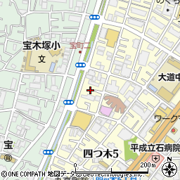 東京都葛飾区四つ木5丁目18周辺の地図