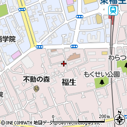 東京都福生市福生2125-24周辺の地図