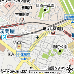 東京都足立区千住曙町16周辺の地図