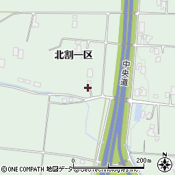 長野県駒ヶ根市赤穂北割一区597周辺の地図