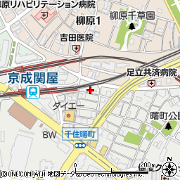 東京都足立区千住曙町15周辺の地図