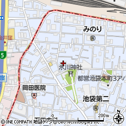 東京都豊島区池袋本町3丁目19-5周辺の地図