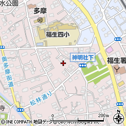 東京都福生市福生1254-5周辺の地図