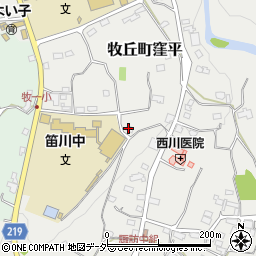 山梨県山梨市牧丘町窪平1247周辺の地図