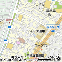 東京都葛飾区四つ木5丁目23-24周辺の地図