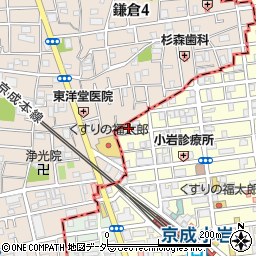 東京都江戸川区北小岩6丁目4-5周辺の地図