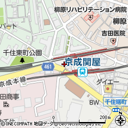 東京都足立区千住曙町1-3周辺の地図