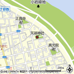 小岩田自治会周辺の地図