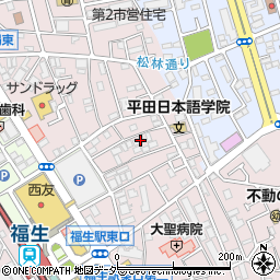 東京都福生市福生907-8周辺の地図