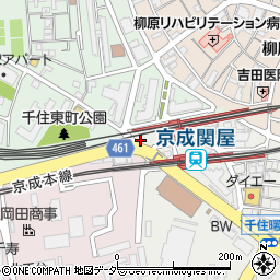 東京都足立区千住曙町1-5周辺の地図