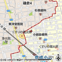 東京都江戸川区北小岩6丁目4-2周辺の地図