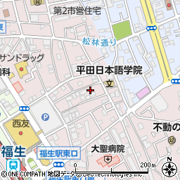 東京都福生市福生907-5周辺の地図