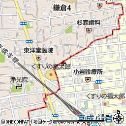 東京都江戸川区北小岩6丁目4周辺の地図