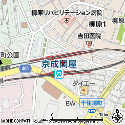東京都足立区千住曙町3周辺の地図