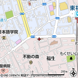 東京都福生市福生2125-2周辺の地図