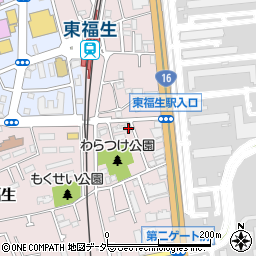 東京都福生市福生2168-1周辺の地図