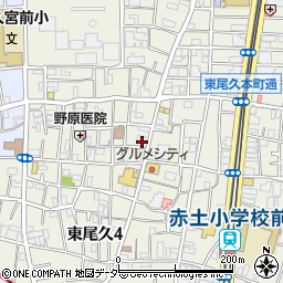 鳥茂尾久銀座店周辺の地図