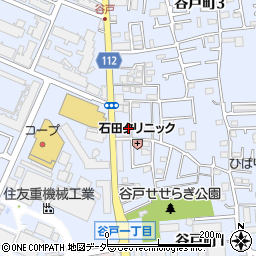 東京都西東京市谷戸町周辺の地図