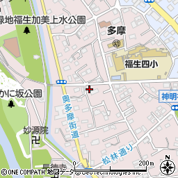 東京都福生市福生1236-7周辺の地図