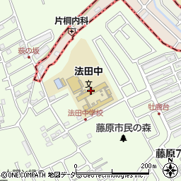 船橋市立法田中学校周辺の地図