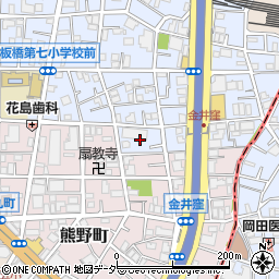 東京都板橋区大山金井町16周辺の地図