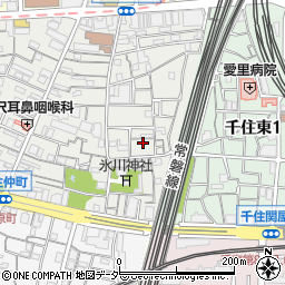 東京都足立区千住仲町33周辺の地図
