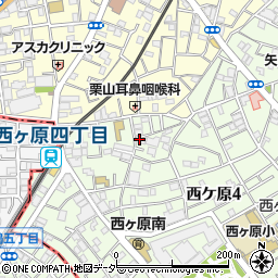 有限会社山惣　東京営業所周辺の地図