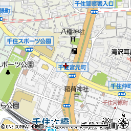 東京都足立区千住宮元町1周辺の地図