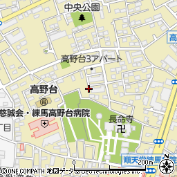 東京都練馬区高野台3丁目周辺の地図