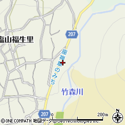 山梨県甲州市塩山福生里127周辺の地図