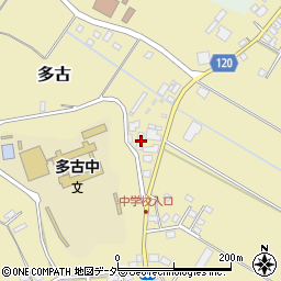 千葉県香取郡多古町多古158周辺の地図
