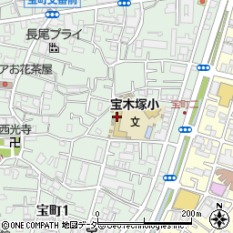 葛飾区立宝木塚小学校周辺の地図