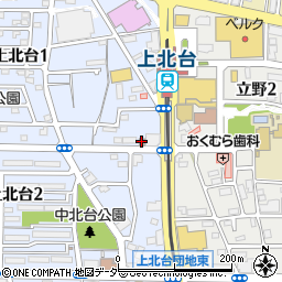 東大和上北台郵便局周辺の地図