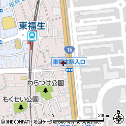 タイムズ東福生駐車場周辺の地図