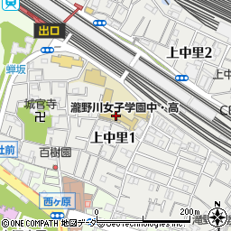 瀧野川女子学園高等学校周辺の地図